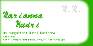 marianna mudri business card